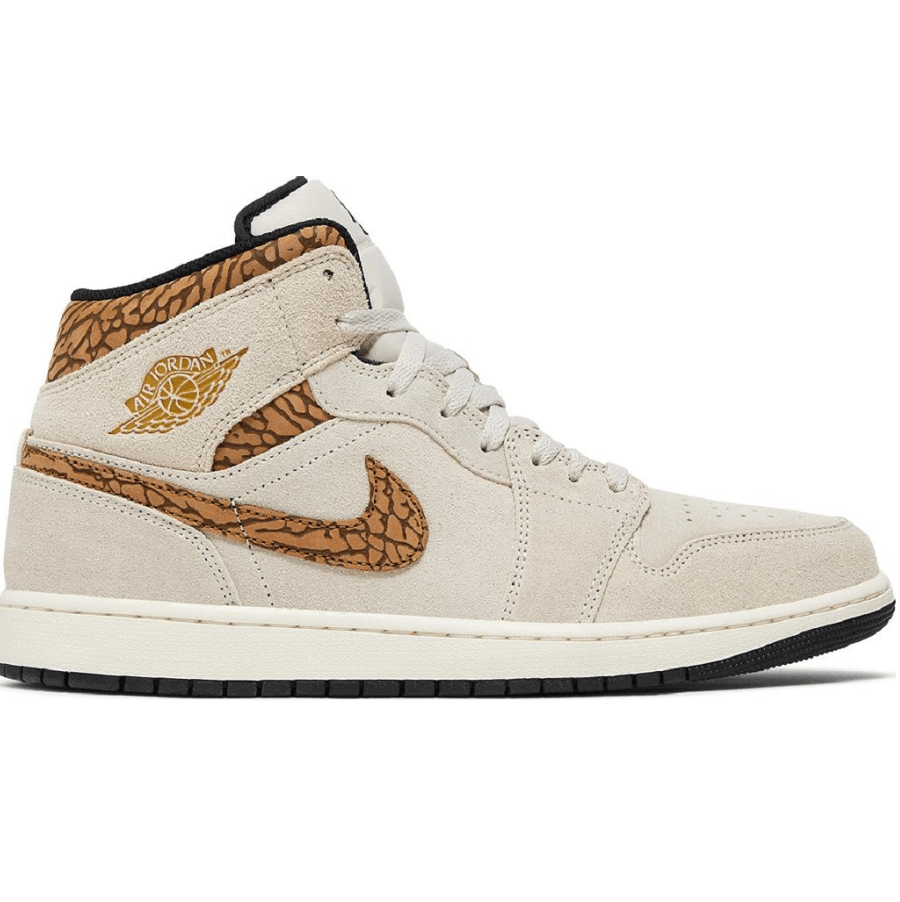 Giày Nike Air Jordan 1 Mid SE Brown Elephant DZ4129 102 Jordan 1