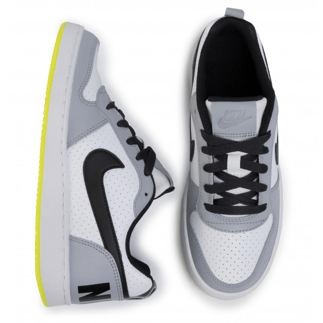 Nike Court Borough Low White Black Wolf Grey (GS) Kids' - 839985-104 - US