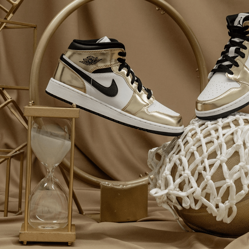 Giày Nike Air Jordan 1 Mid SE GS 'Metallic Gold' DC1420-700 - Jordan 1