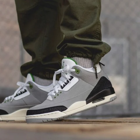 Jordan 3 chlorophyll on sale gs