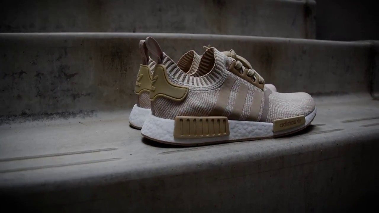 adidas nmd r1 primeknit linen khaki off white