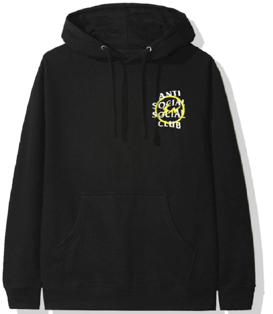 Fragment x Assc Yellow Bolt Hoodie-