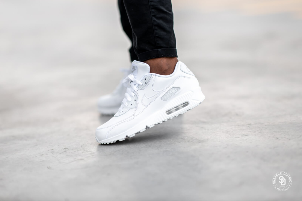 Air max 90 leather white/white sale